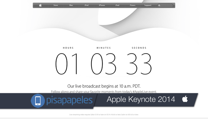 Sigue en vivo el Keynote de Apple con Pisapapeles