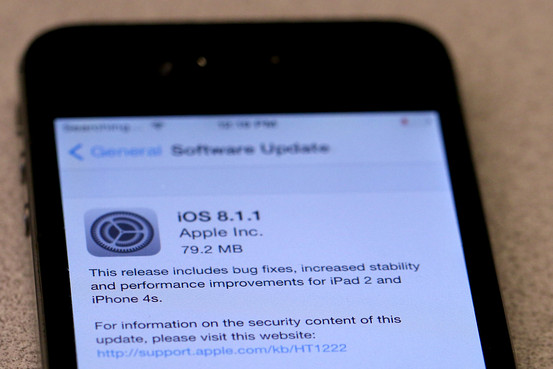 Apple libera actualización a iOS 8.1.2