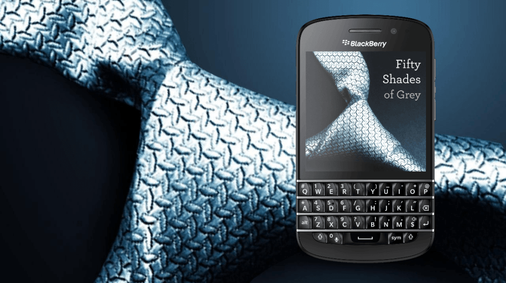 Parte de “Cincuenta sombras de Grey” fue escrita en una BlackBerry