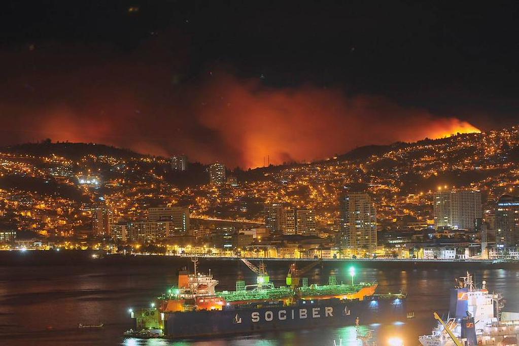 Subtel informa estado de redes tras incendio en Valparaíso