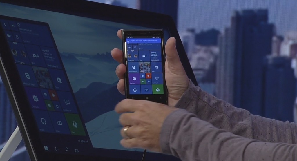 Continuum promete ofrecer un PC de escritorio a través de Windows 10 para móviles