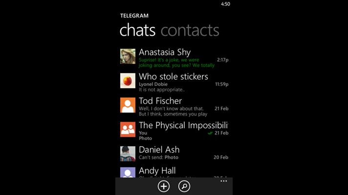 Telegram Windows Phone