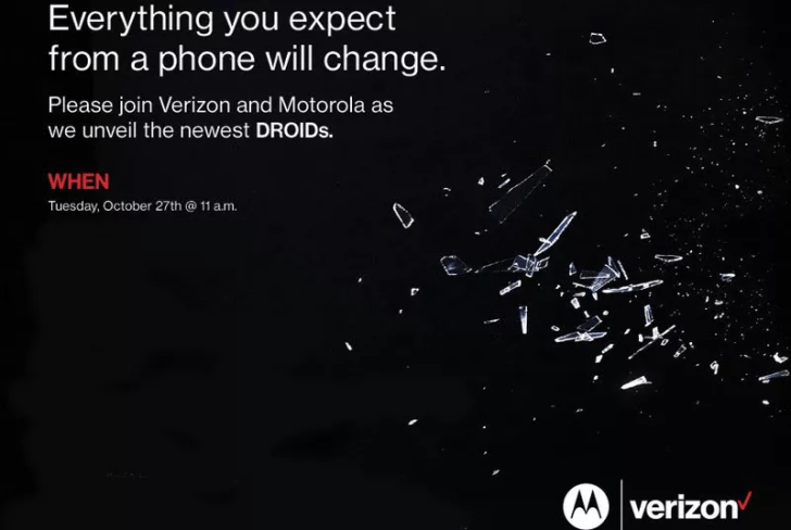 Motorola y Verizon presentarán nuevos dispositivos el 27 de octubre