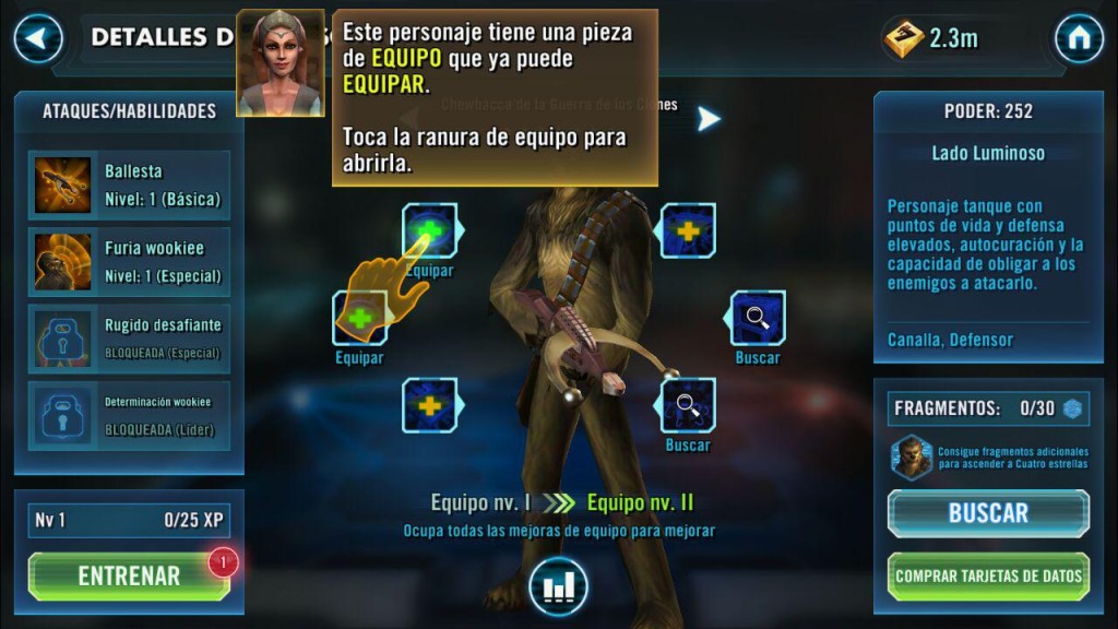 13 - Equipar a Chewbacca 1