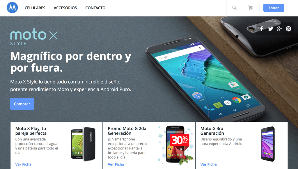 Motorola lanza su tienda online en Chile
