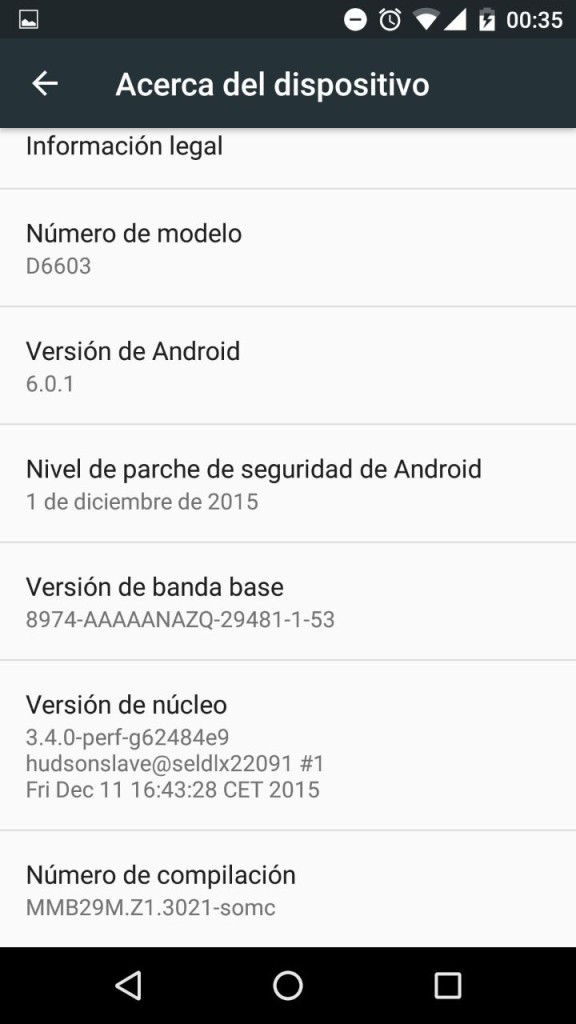 xperia z3 6.0.1 update2