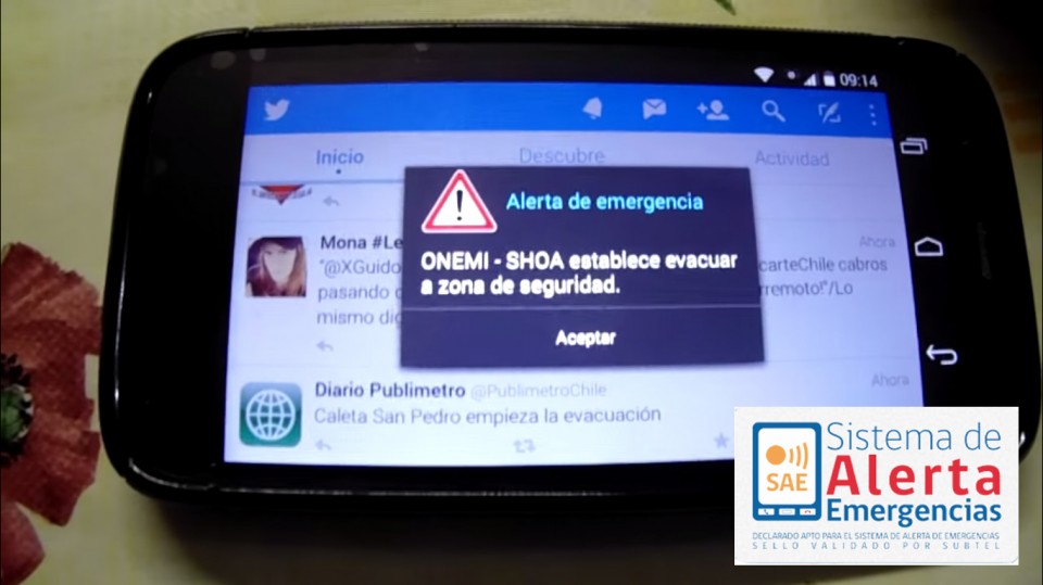 ONEMI envió por error alertas de emergencia en el norte de Chile