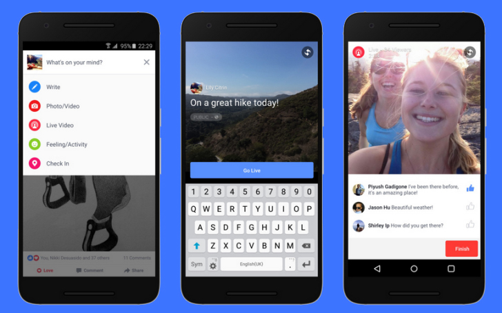 Facebook permitirá vídeos en vivo en Android dentro de muy poco