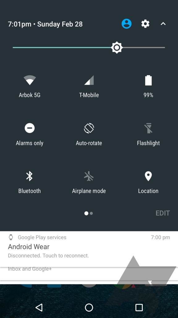 Ajustes rápidos en Android N