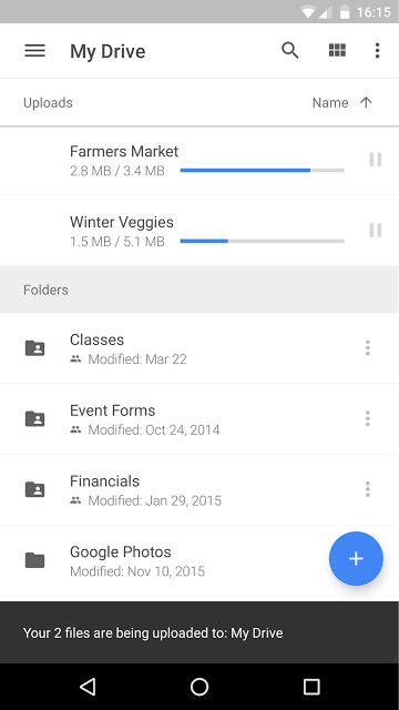 Inline uploads