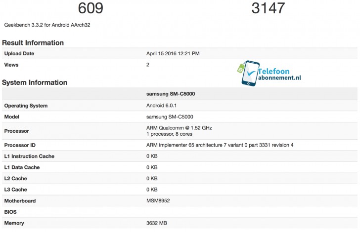 Galaxy-C5-benchmark