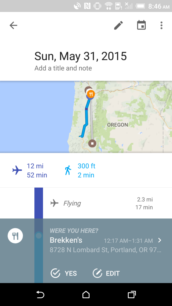 google maps timeline 2
