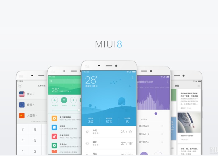 MIUI 8 ya está disponible para los equipos Xiaomi