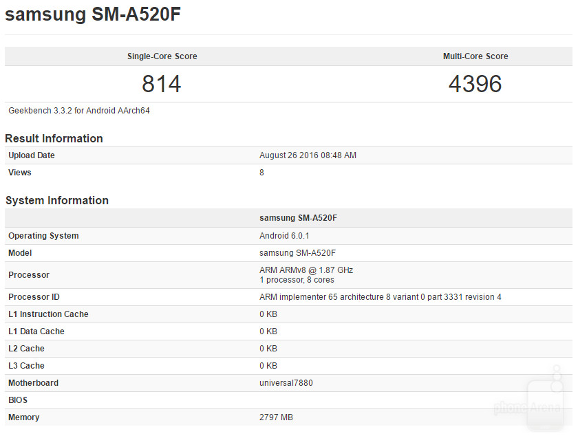 Galaxy A5 geekbench -2017-filtración-01