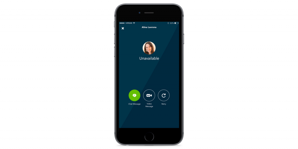 skype mensaje video