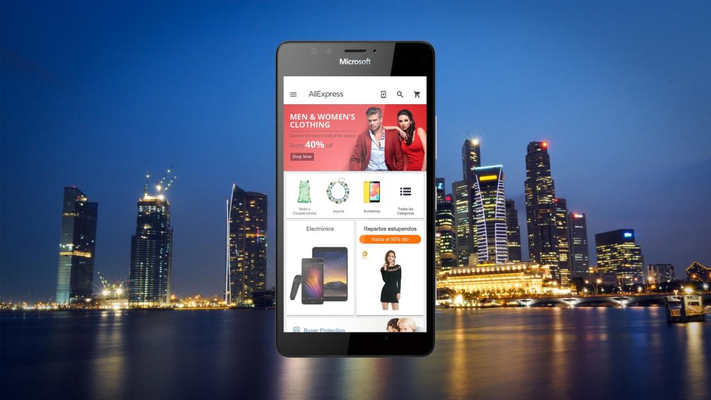 AliExpress estrena su aplicación oficial para Windows 10 Mobile