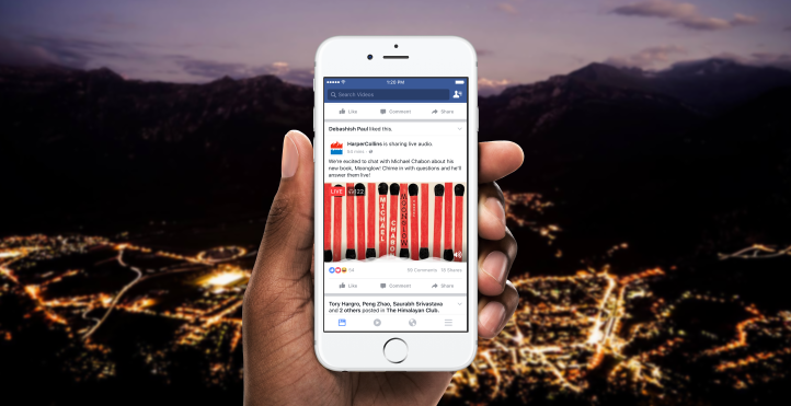 Facebook anuncia su próximo servicio de streaming Live Audio
