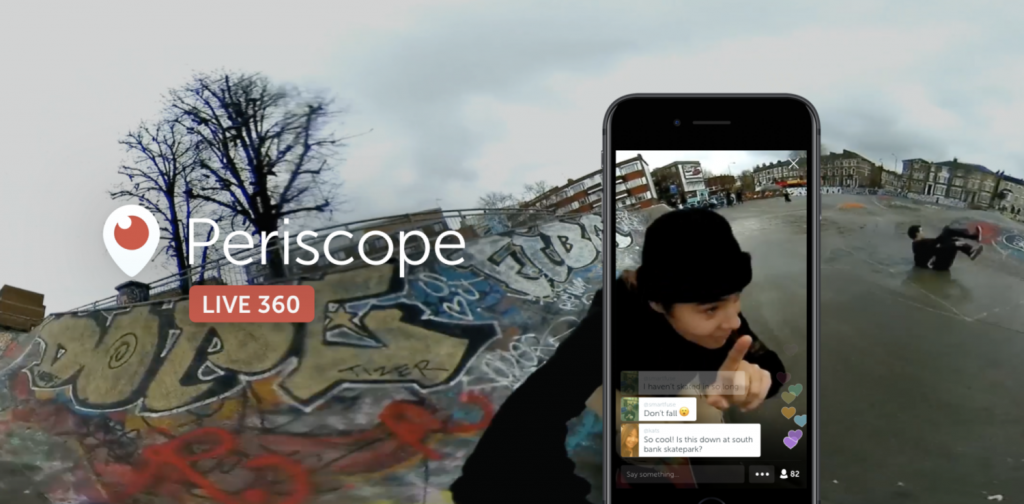 Periscope añade soporte para transmitir videos en 360 grados