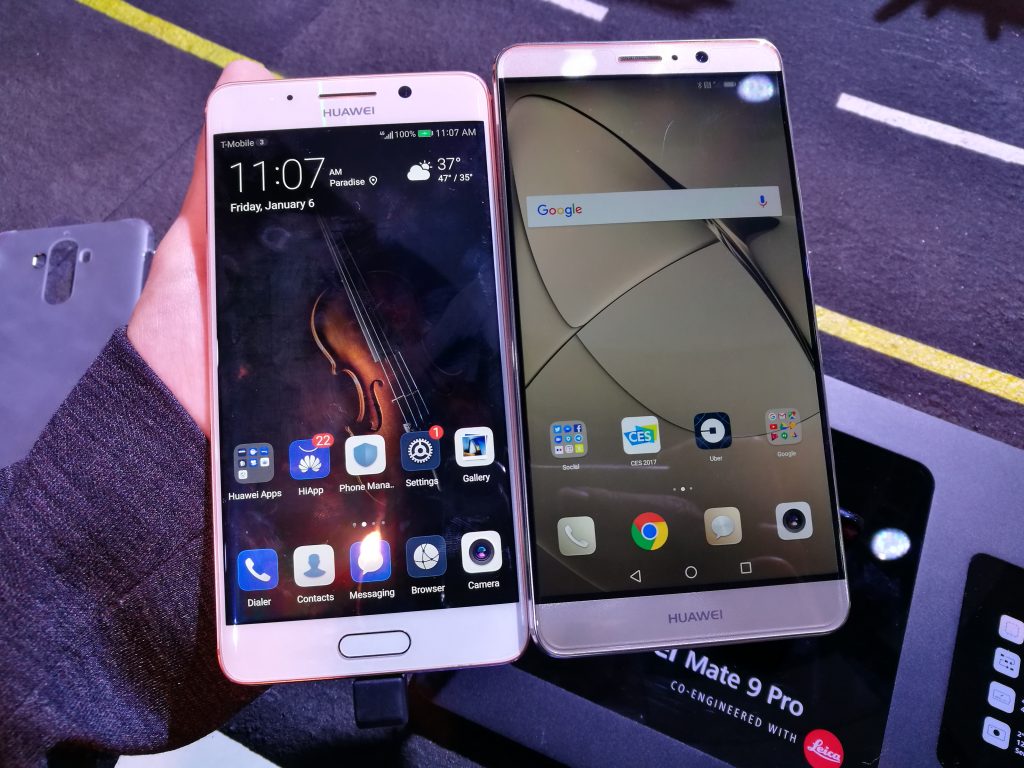 Huawei Mate 9 Pro versus Mate 9 [Video] #CES2017