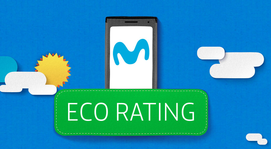 Movistar implementa sellos “Eco Rating” para medir impacto ambiental de los equipos #MWC17