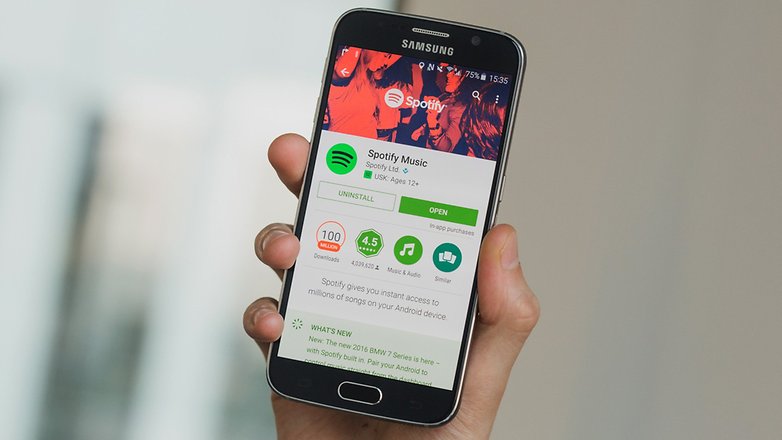 Spotify está probando un nuevo menú contextual en su aplicación para Android