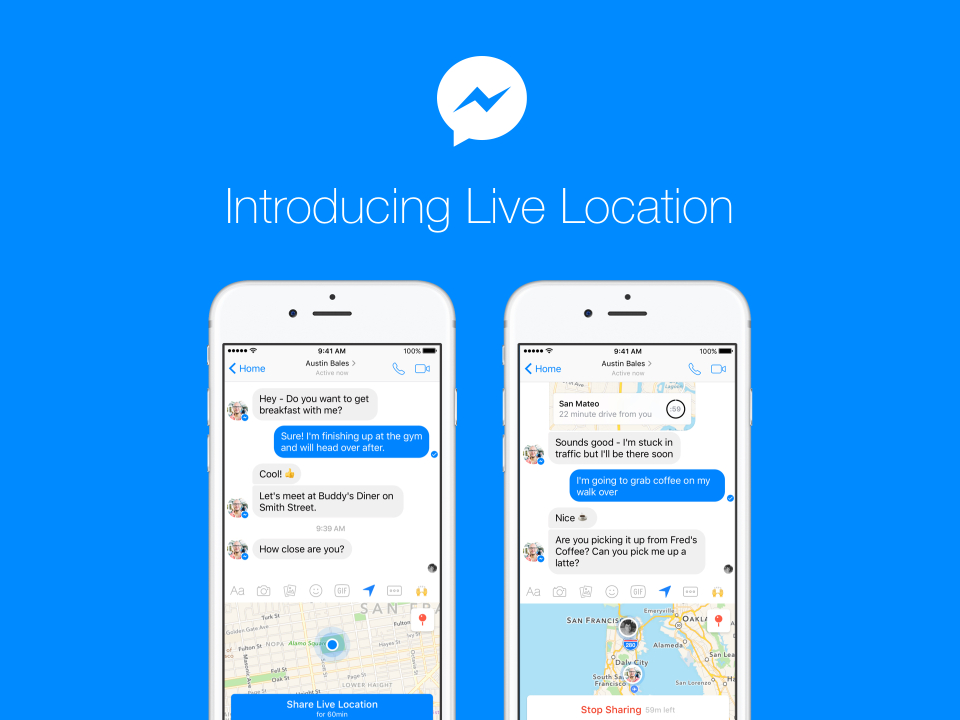 Messenger ya permite compartir nuestra ubicación exacta en vivo por una hora completa