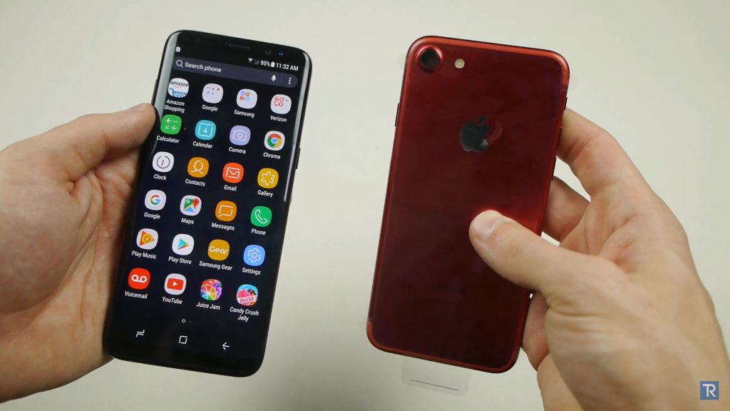 Samsung Galaxy S8 y iPhone 7 RED son sometidos a una prueba de caída