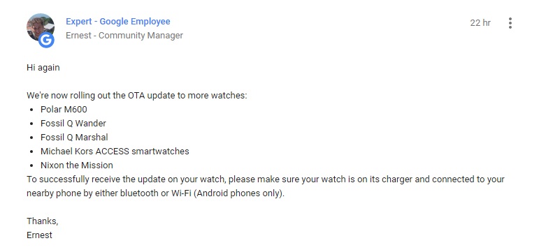 android wear 2 fossil polar michael kors
