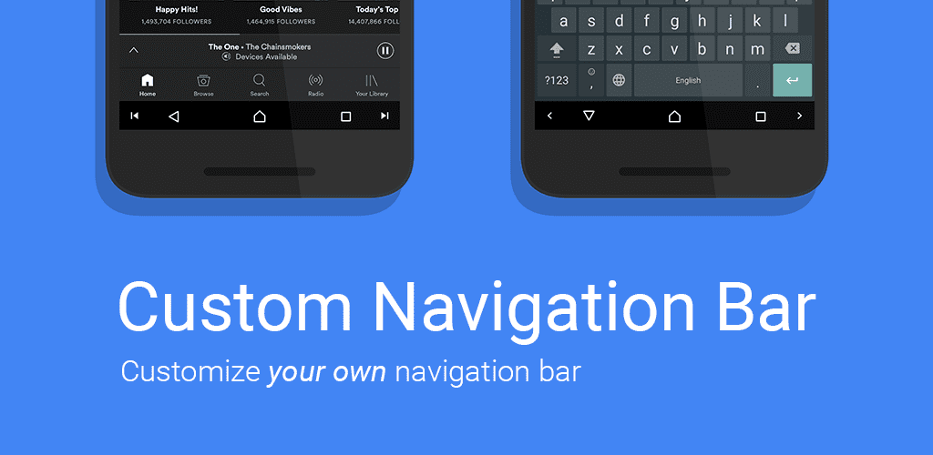 Personalizar la barra de navegación de Android Nougat nunca necesitó permisos Root