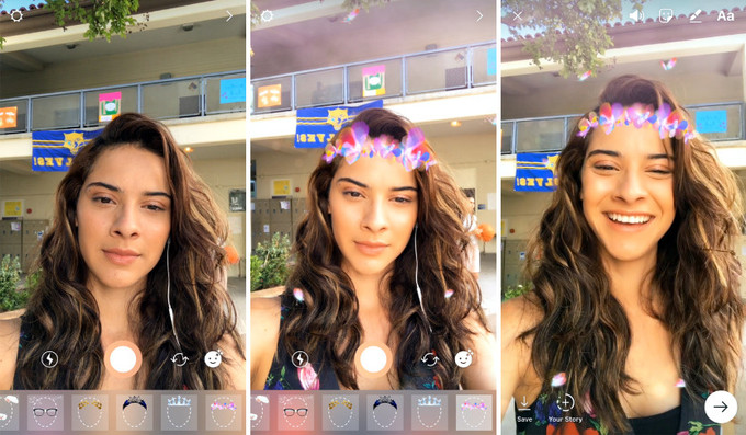 Instagram añade filtros para selfies en sus historias con su última actualización