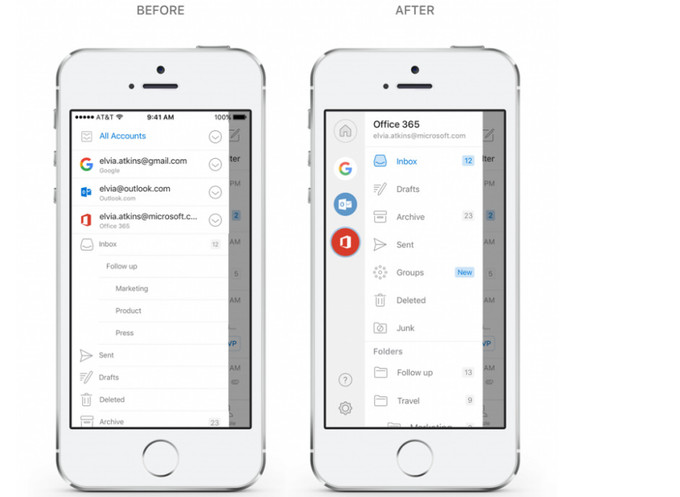 Microsoft Outlook Navigation
