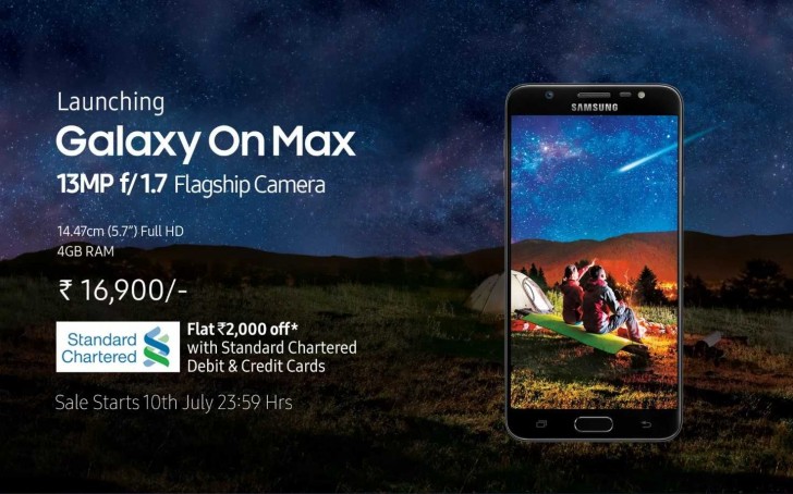 Samsung presenta a su nuevo Galaxy On Max en India