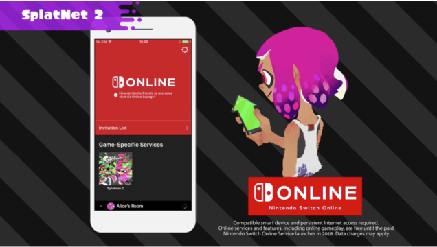 La aplicación oficial de Nintendo Switch Online llegará el 21 de julio junto a SplatNet2