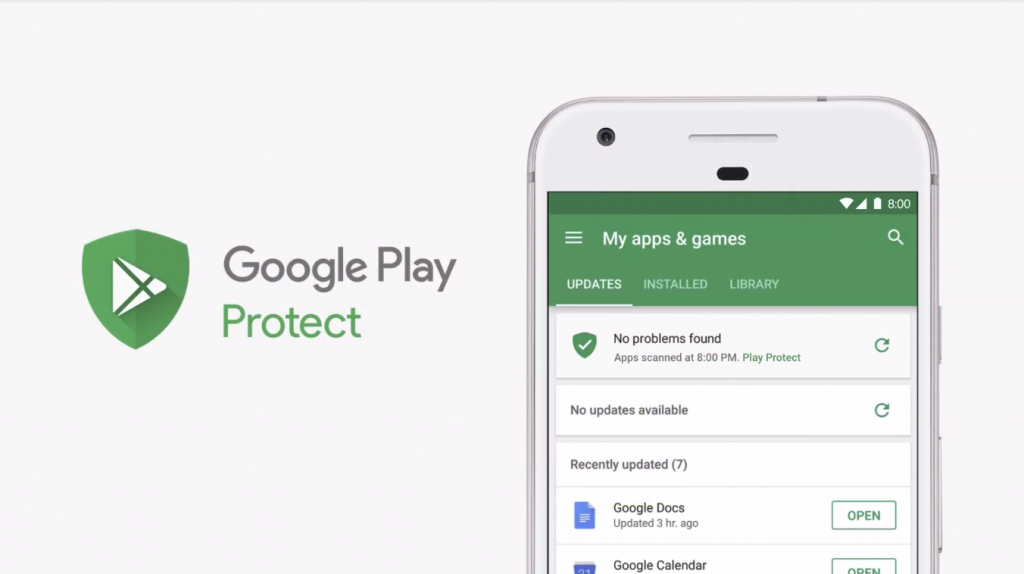 Google Play Protect ya está llegando a los dispositivos Android