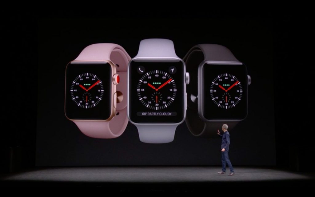 El Apple Watch Series 3 y watchOS 4 son anunciados oficialmente #AppleEvent