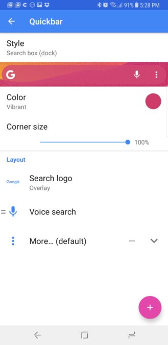 action launcher 29 setting
