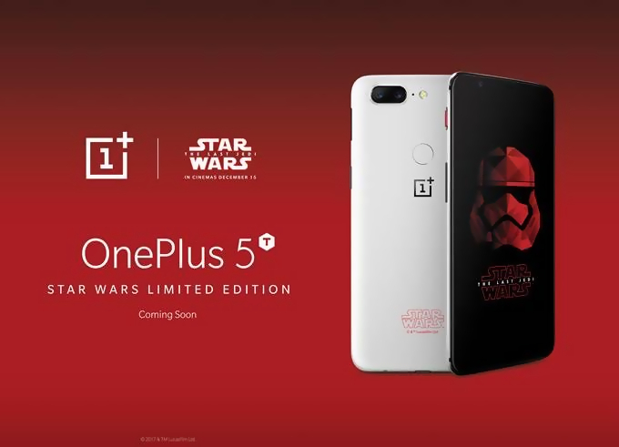 Se anuncia un nuevo OnePlus 5T Star Wars Limited Edition