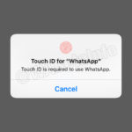 whatsapp touch id