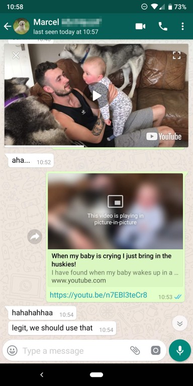 whatsapp pip externo