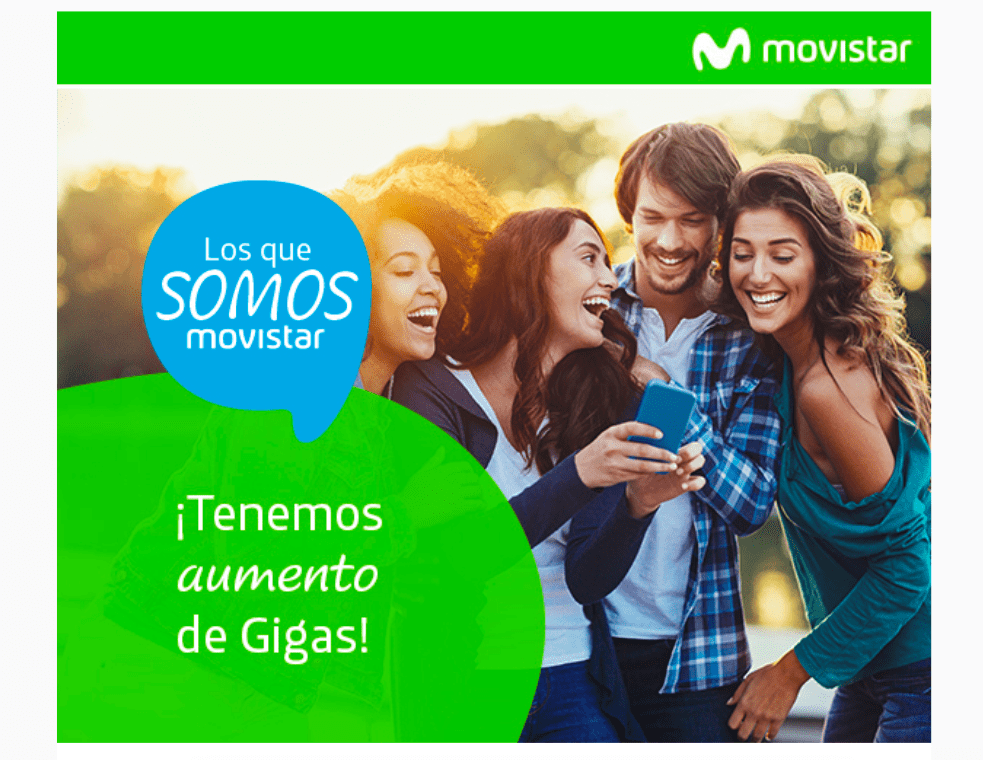 Varios clientes de Movistar comienzan a recibir aumento en su cuota de datos móviles