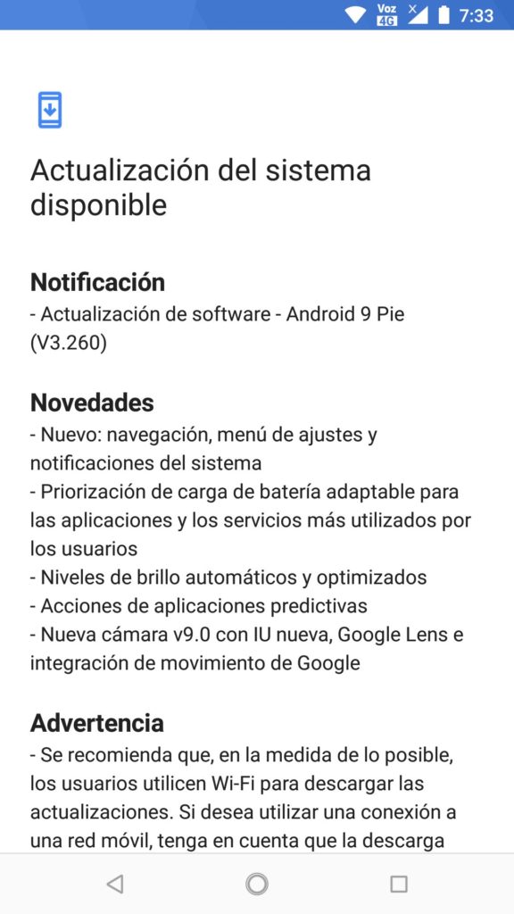 nokia 6.1 android pie captura