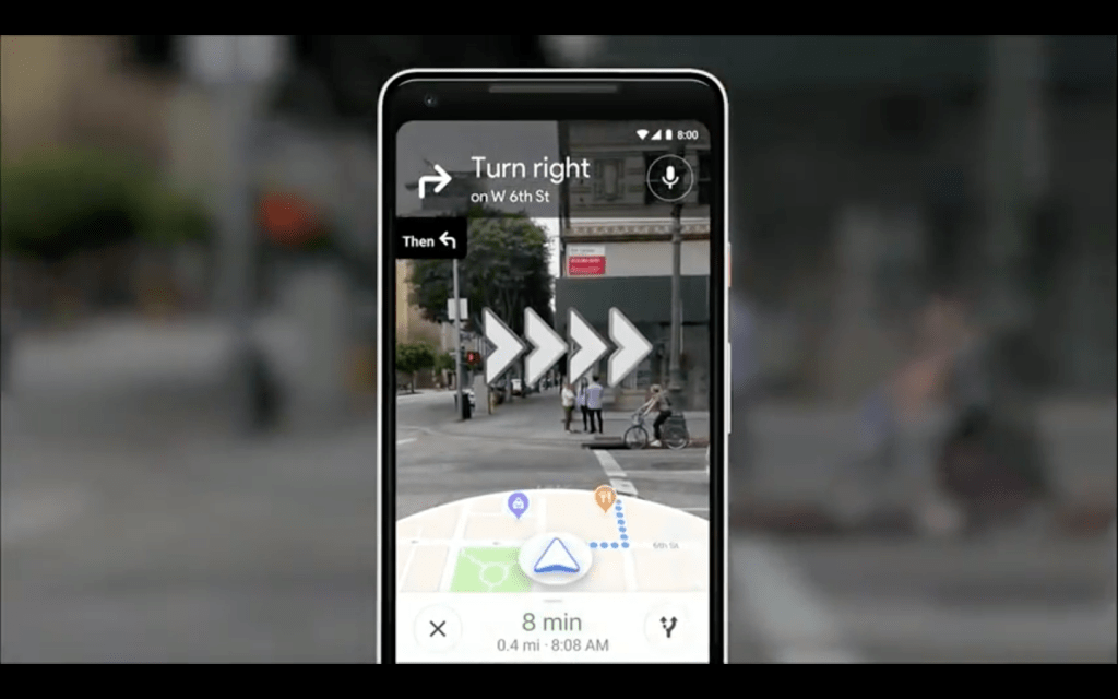 Google Maps comienza a probar la posibilidad de ofrecer indicaciones usando Realidad Aumentada