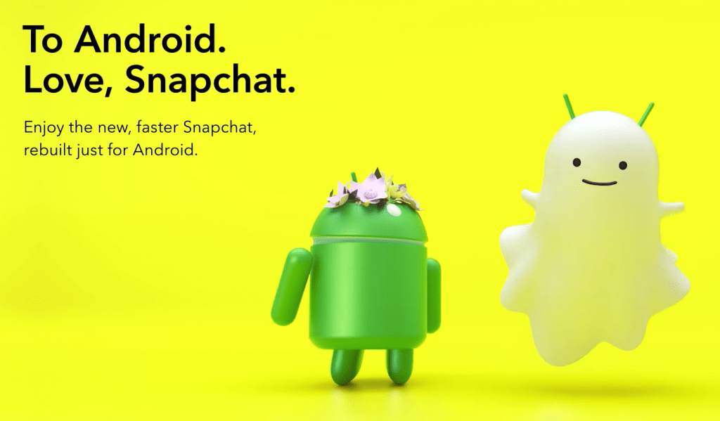Snapchat finalmente reconstruye por completo su aplicación para Android
