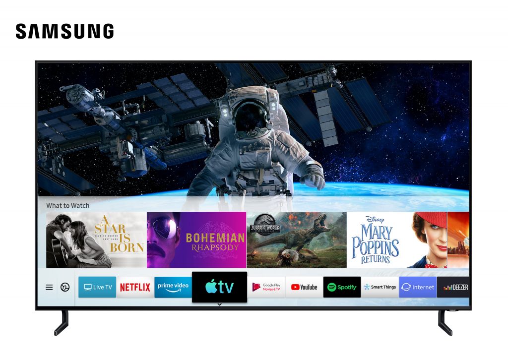 Samsung lanza actualización de software a sus Smart TV 2019 y 2018 que agrega aplicación Apple TV y compatibilidad con AirPlay 2