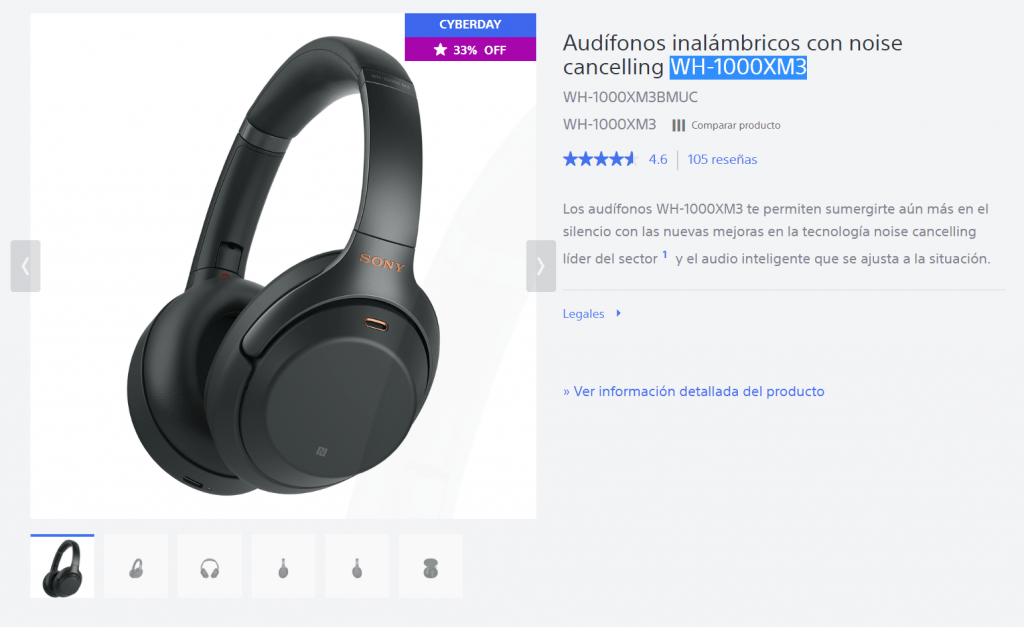 audífonos Sony inalámbricos