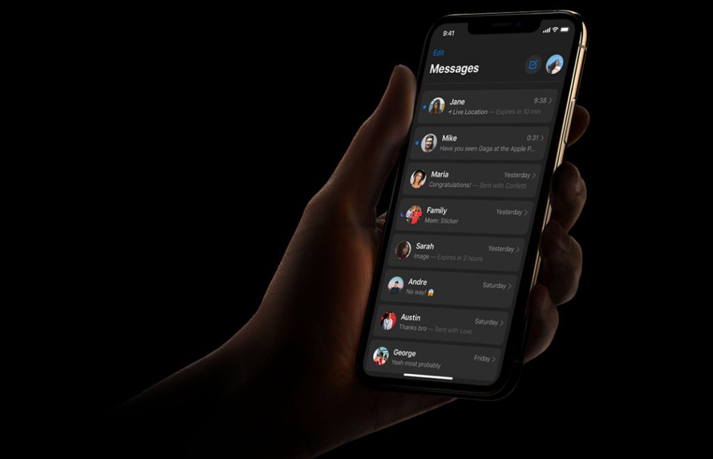 ios 13 modo oscuro portada