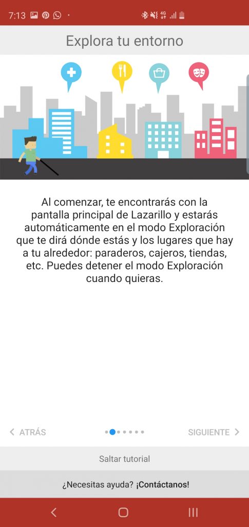 Lazarillo aplicación