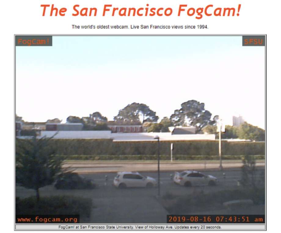 FogCam: la webcam más antigua del mundo cortará sus transmisiones en 10 días