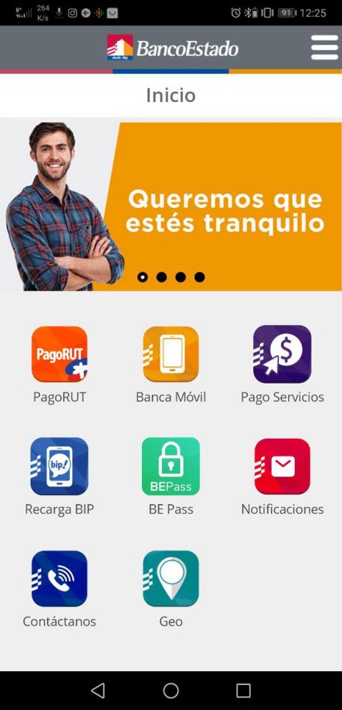 BancoEstado interfaz antigua