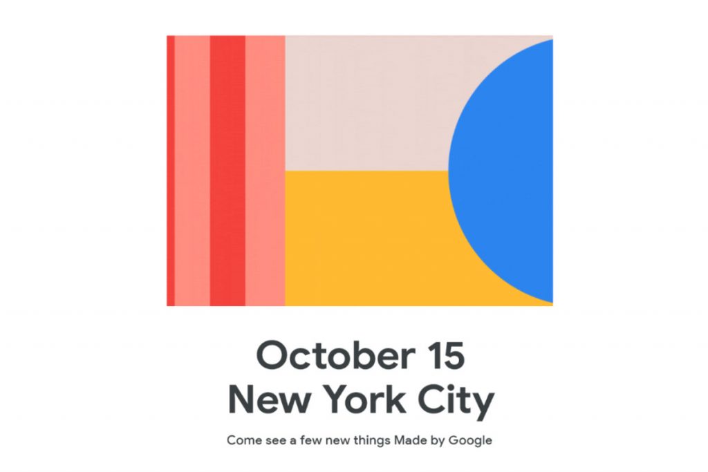 Confirmado: Google presentará el Pixel 4 el próximo 15 de octubre